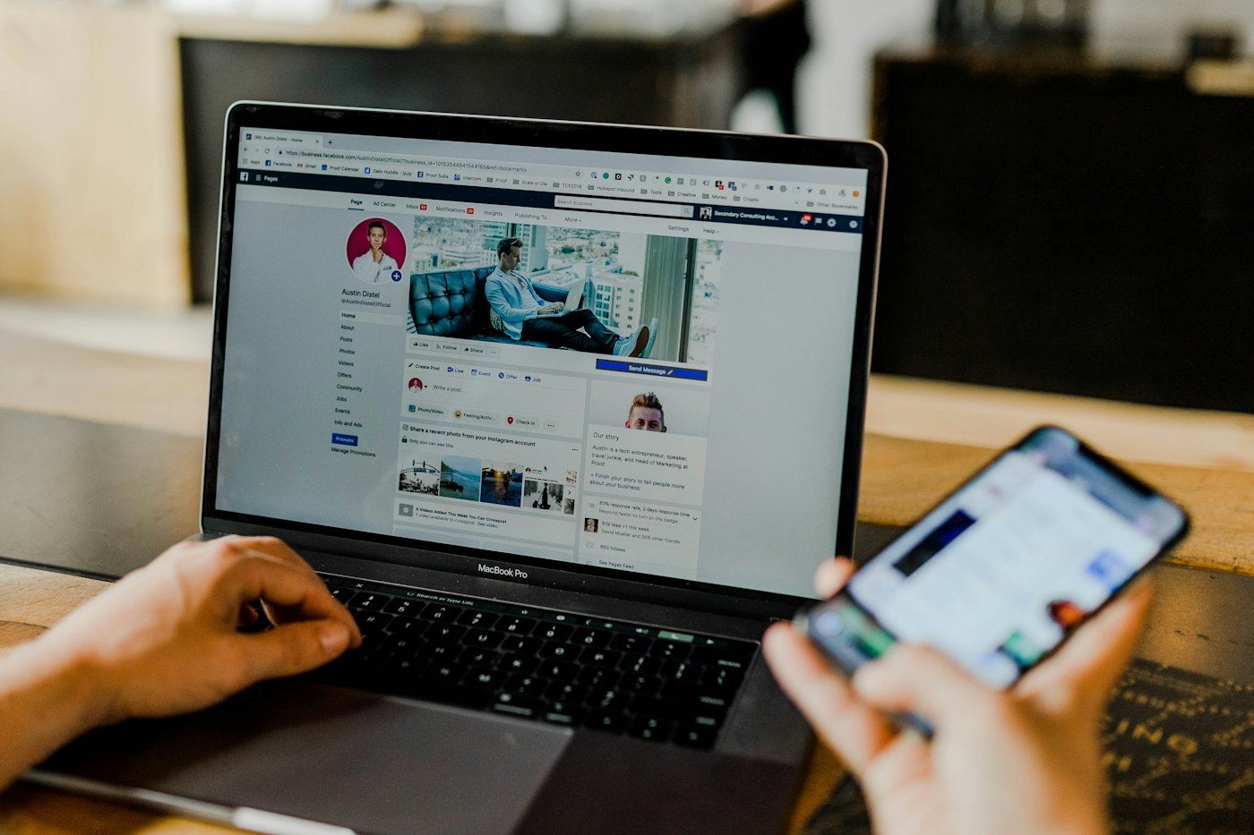 Laptop and cybersecurity for web platforms and business data